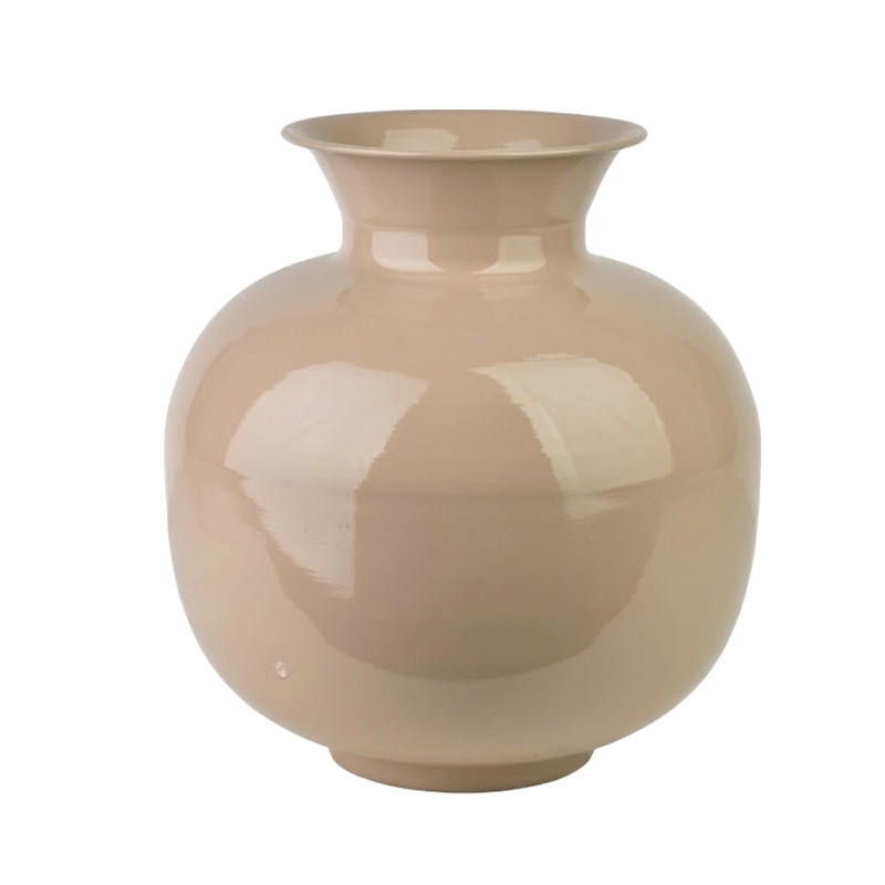 VASE Roger Beige 18,5/29/34cm Metall - Beige, Metall (34cm) - Mondex