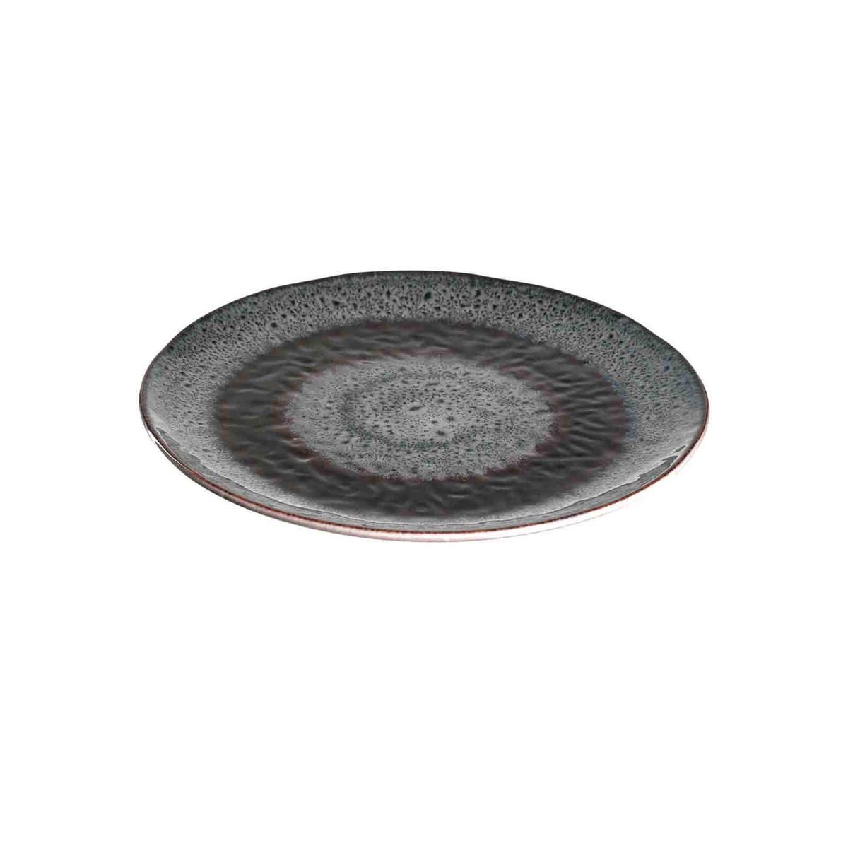 TELLER Matera anthrazit ø 22.5 cm 6er Set - Grau, Keramik (22.5cm) - Leonardo Living