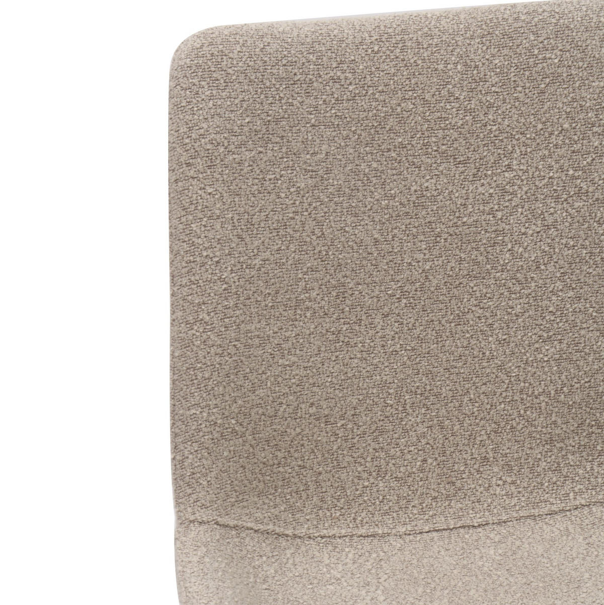 ESSZIMMERSTÜHLE 2er-Set drehbar Stoff Metall Khaki - Braun, Metall (59/90/54cm) - Meubliv