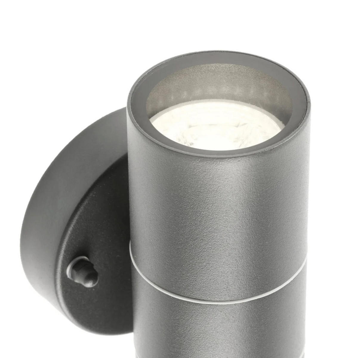AUSSENWANDLEUCHTE MIA Dunkelgrau Edelstahl GU10 Auf und Ab IP44 - Dunkelgrau, Metall (9/16.5/8.5cm) - CGC Europe