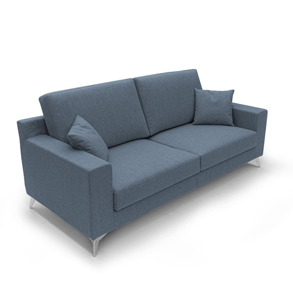 LINEARSOFA Michael - Blau, Textil (206/95/91cm) - Divani.store