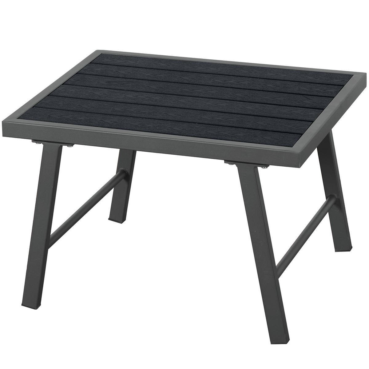 GARTENMÖBEL 226x61x65cm grau aus Eisen und mit Kissen - Grau, Metall - Modfu