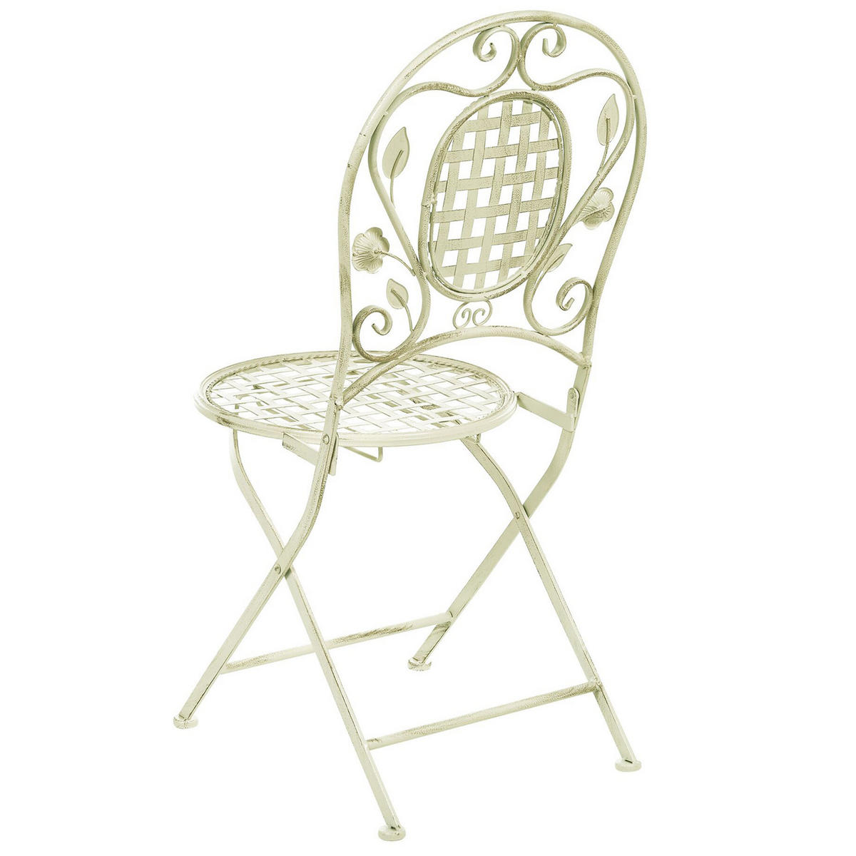 GARTENSTUHL 2er-Set Metall hellgrün Bivio - Grün, Metall (43/93/52cm) - Beliani