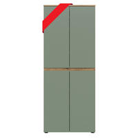 UNIVERSALSCHRANK Canto (B/H/T: ca. 70/175/37 cm) in Evoke Oak Nachbildung/Smoke Green - Eichefarben, Holzwerkstoff (70/175/37cm) - Homes & Jones