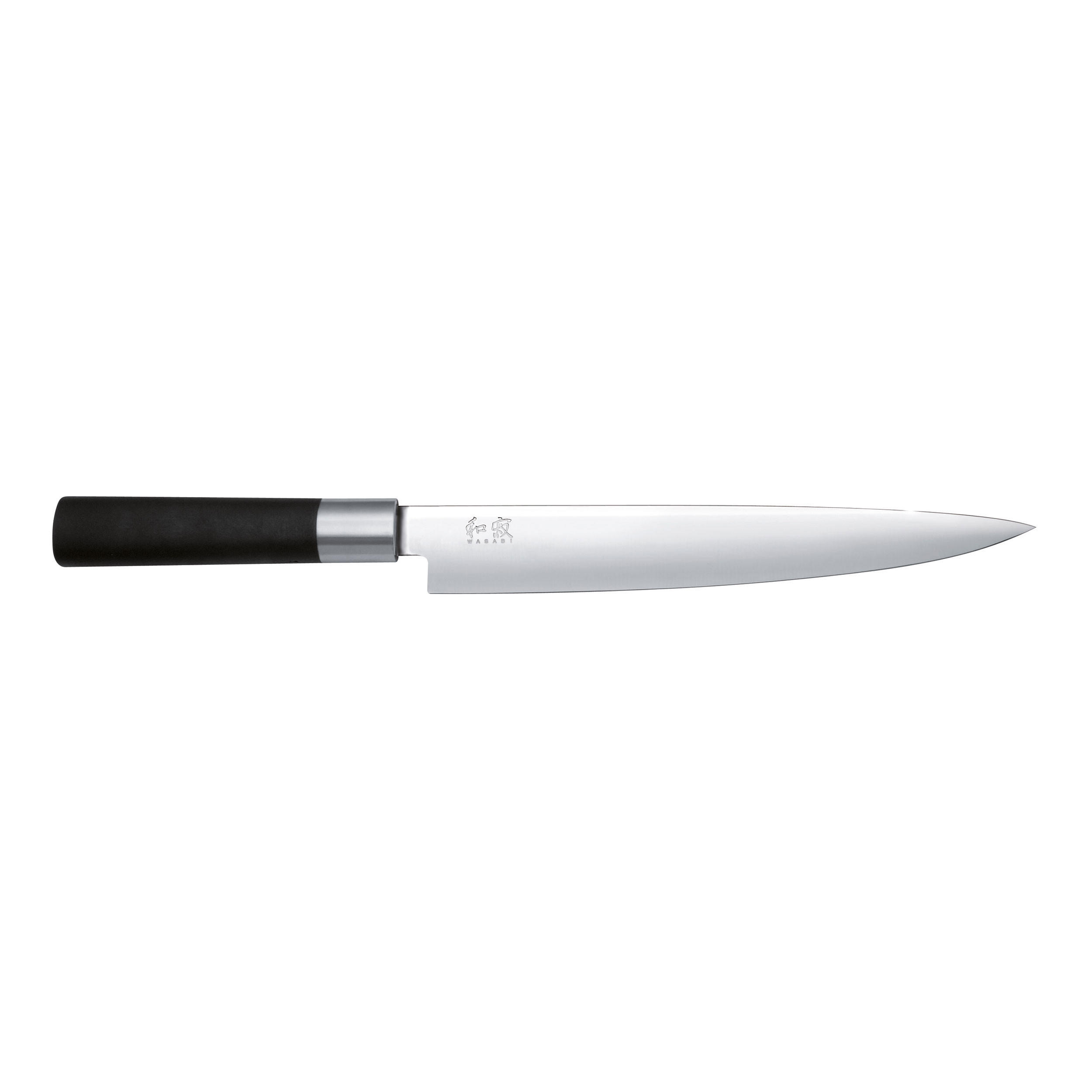 TRANCHIERMESSER Wasabi Black, 23 cm - Silberfarben, Metall (42cm) - Kai Messer