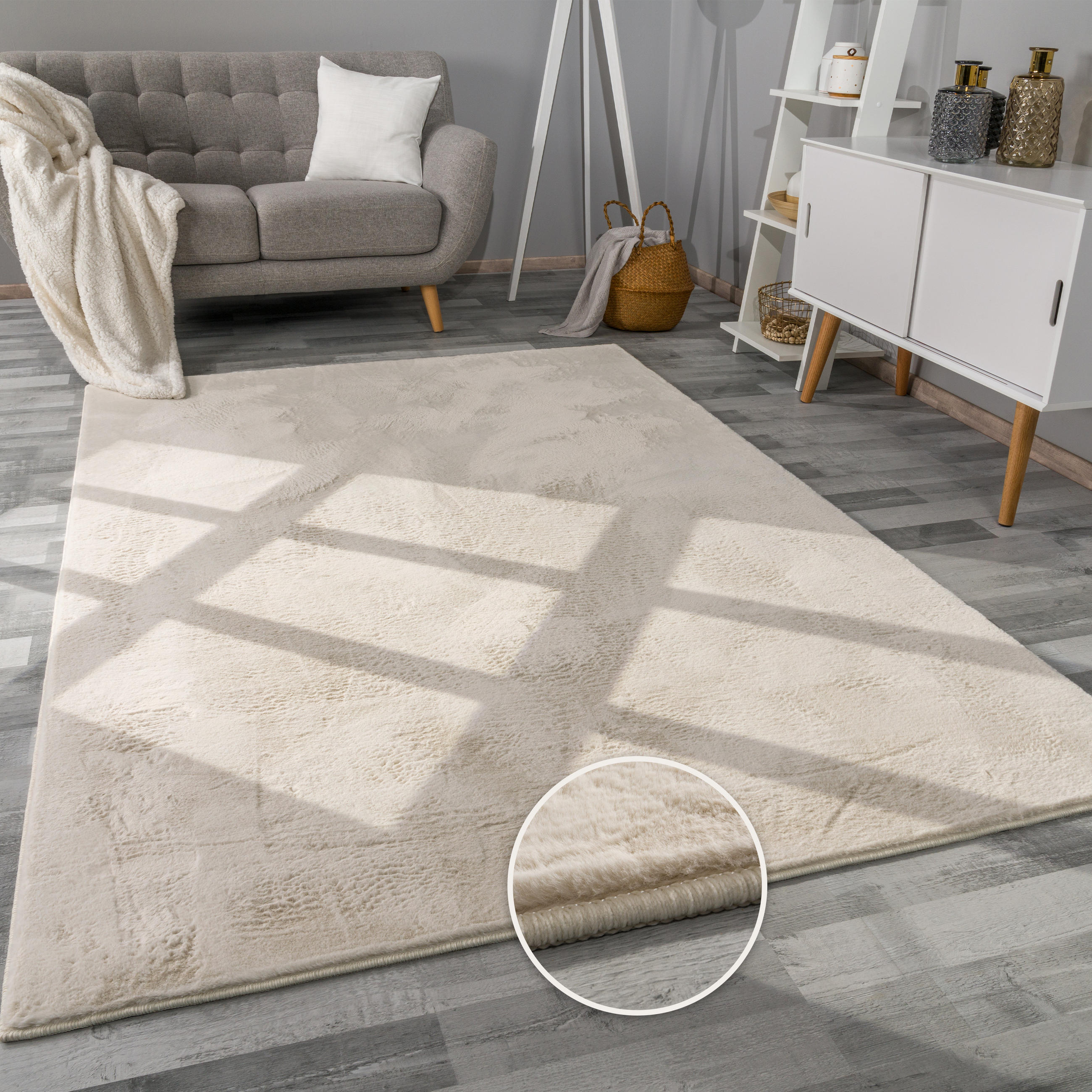 HOCHFLORTEPPICH 240/340 cm Soft 380 - Creme, Textil (240/340cm) - Paco Home