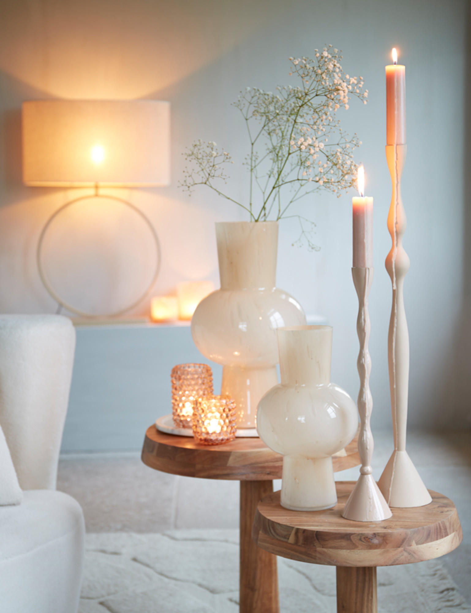 VASE Halley Braun Ø23/40 cm - Braun, Glas (23/40cm) - Light & Living