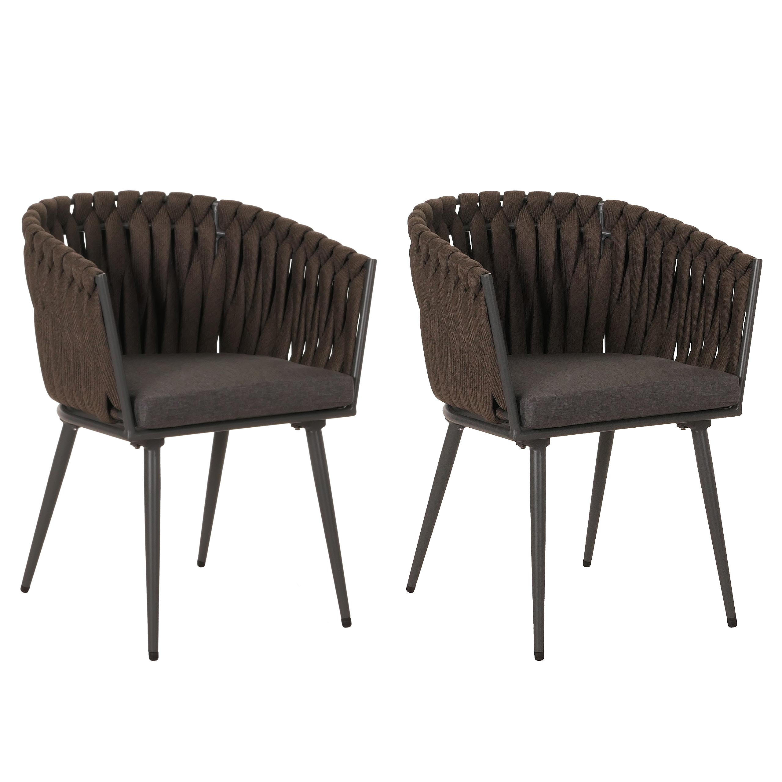 GARTENSTUHL Braun - Braun, Textil (61/82/57cm) - MCW