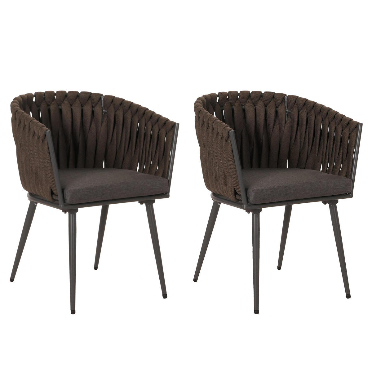 GARTENSTUHL Braun - Braun, Textil (61/82/57cm) - MCW