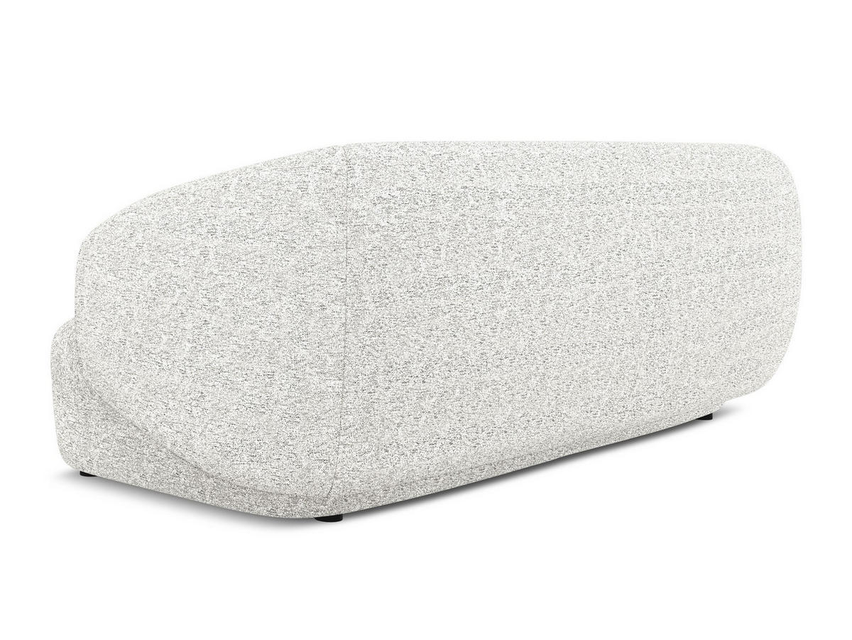3-SITZER SOFA Strukturstoff Stoff Weiß - Beige/Schwarz, Kunststoff/Textil (212/81/98cm) - Makamii