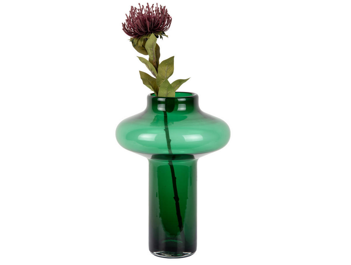 VASE Asombroso Grün 20/20/37 cm - Grün, Glas (37cm) - Present Time