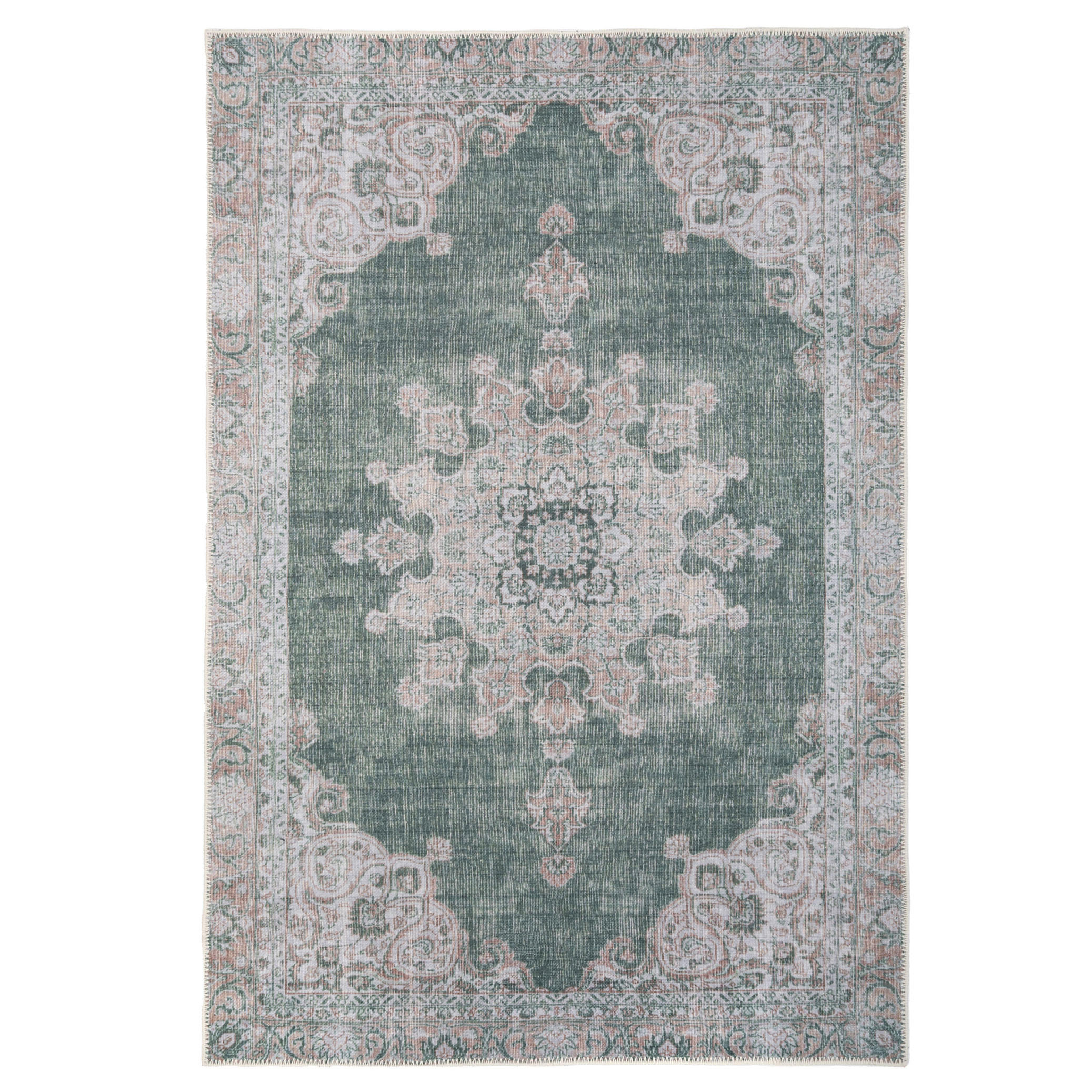 FLACHWEBETEPPICH Orion - Grün, Textil (240/330cm) - Kukoon Rugs