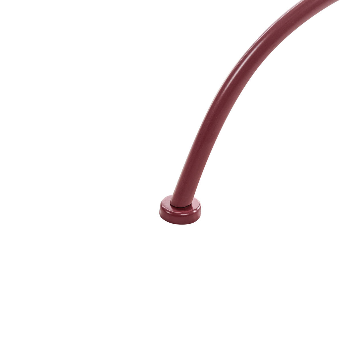 BISTRO STOLEK 70/70 cm Kov Burgundsky červený Albinia - tmavě červená, kov (70/70/74cm) - Beliani