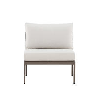 LOUNGESESSEL - Beige/Braun, Metall (70/65/74cm) - home24