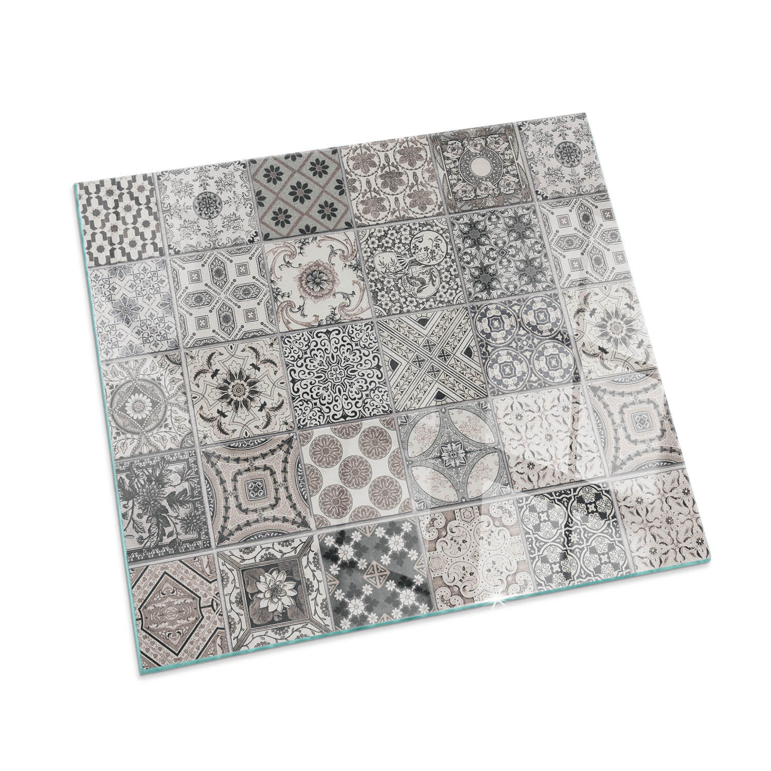 ArtPrintCave Glasplatte Schwarz 50x50x0.4 cm