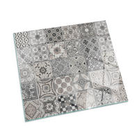 GLASPLATTE für Kamin 50 × 50 cm Schwarz - Schwarz, Glas (50/50/0.4cm) - ArtPrintCave