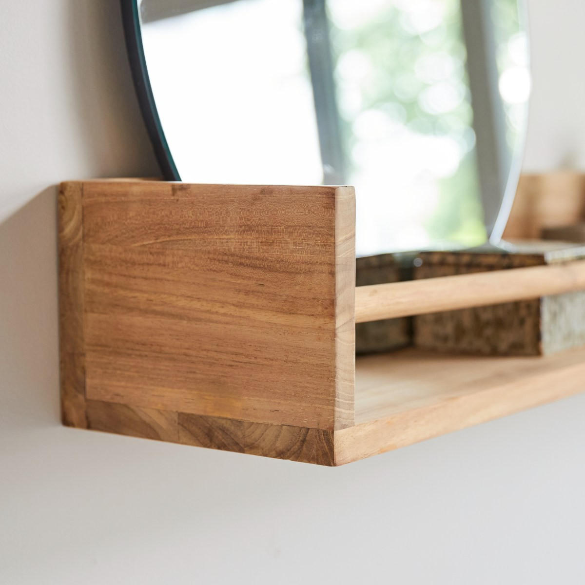BADREGAL Ugo Natur aus Teak - Naturfarben, Holz (100/15/20cm) - Tikamoon
