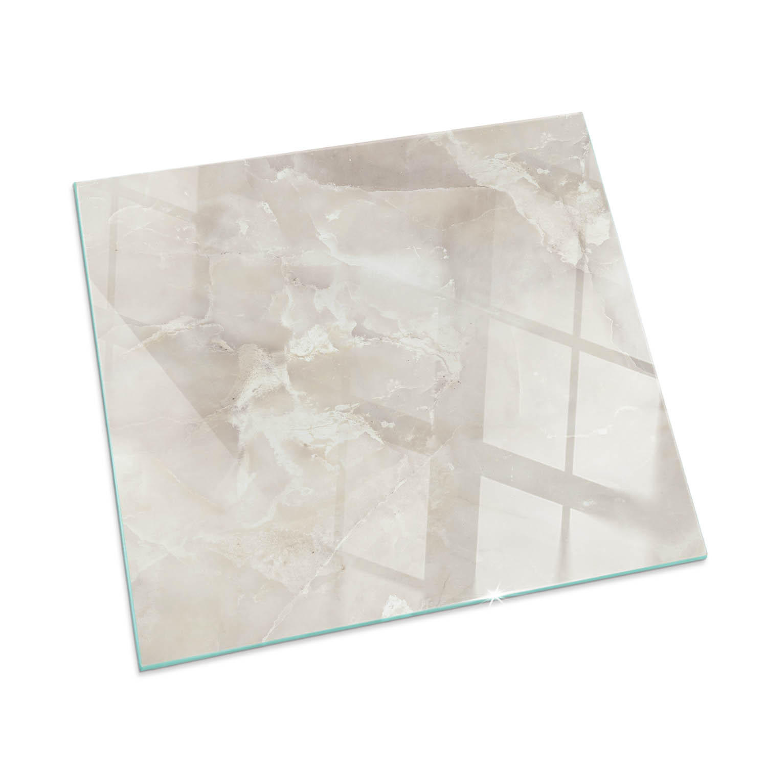 ArtPrintCave Glasplatte Creme 60x60x0.4 cm