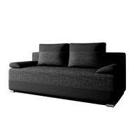 SCHLAFSOFA Atlanta - Schwarz - Schwarz, Holz (200/90/96cm) - Möblo