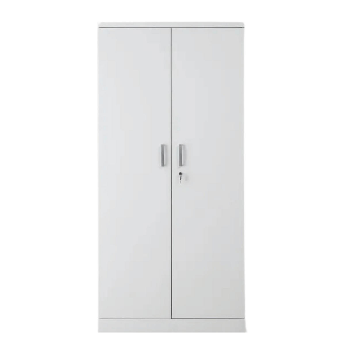 AKTENSCHRANK Beetle 4 Fachböden 195x92x42 cm Weiß - Weiß, Metall (92/195/42cm)