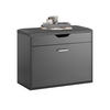 SCHUHBANK Grau - Grau, Holzwerkstoff (60/50/30cm) - SoBuy