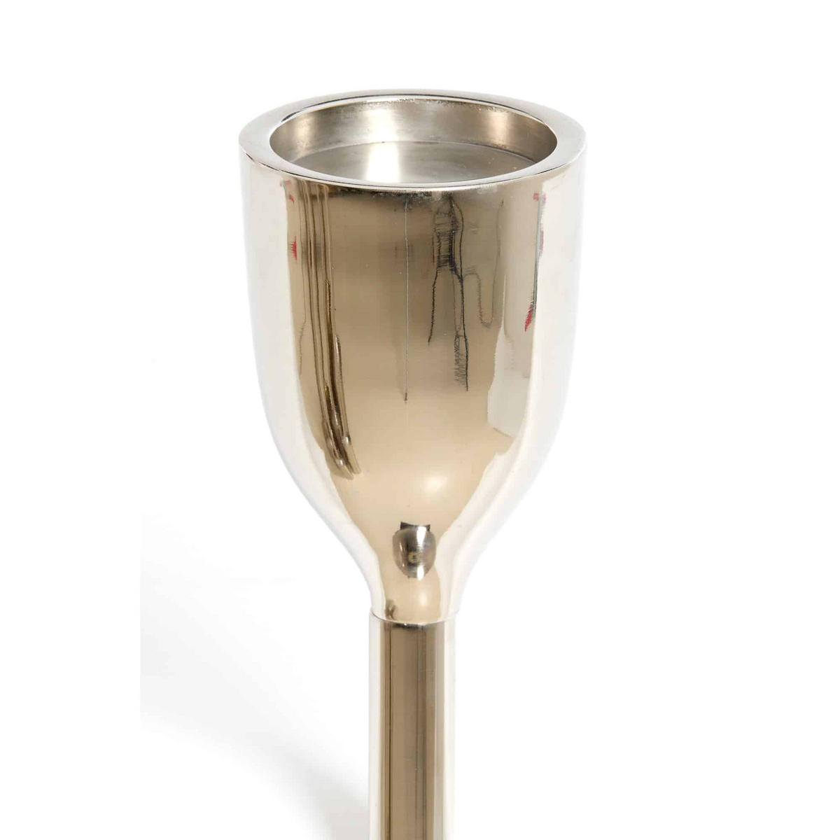 KERZENLEUCHTER Velez Silber 13/13/77 cm - Silberfarben, Metall (13/77/13cm) - Light & Living