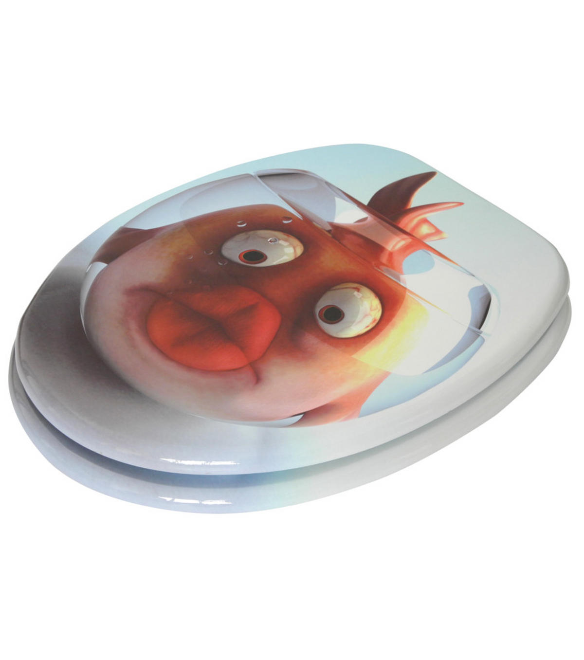 WC-SITZ Goldfisch - Orange, Holzwerkstoff (38/6/47cm) - Sanilo