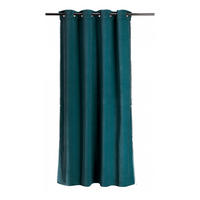 VORHANG Fara pfau 135 x 280 cm - Blau, Textil (135/280cm) - Vivaraise