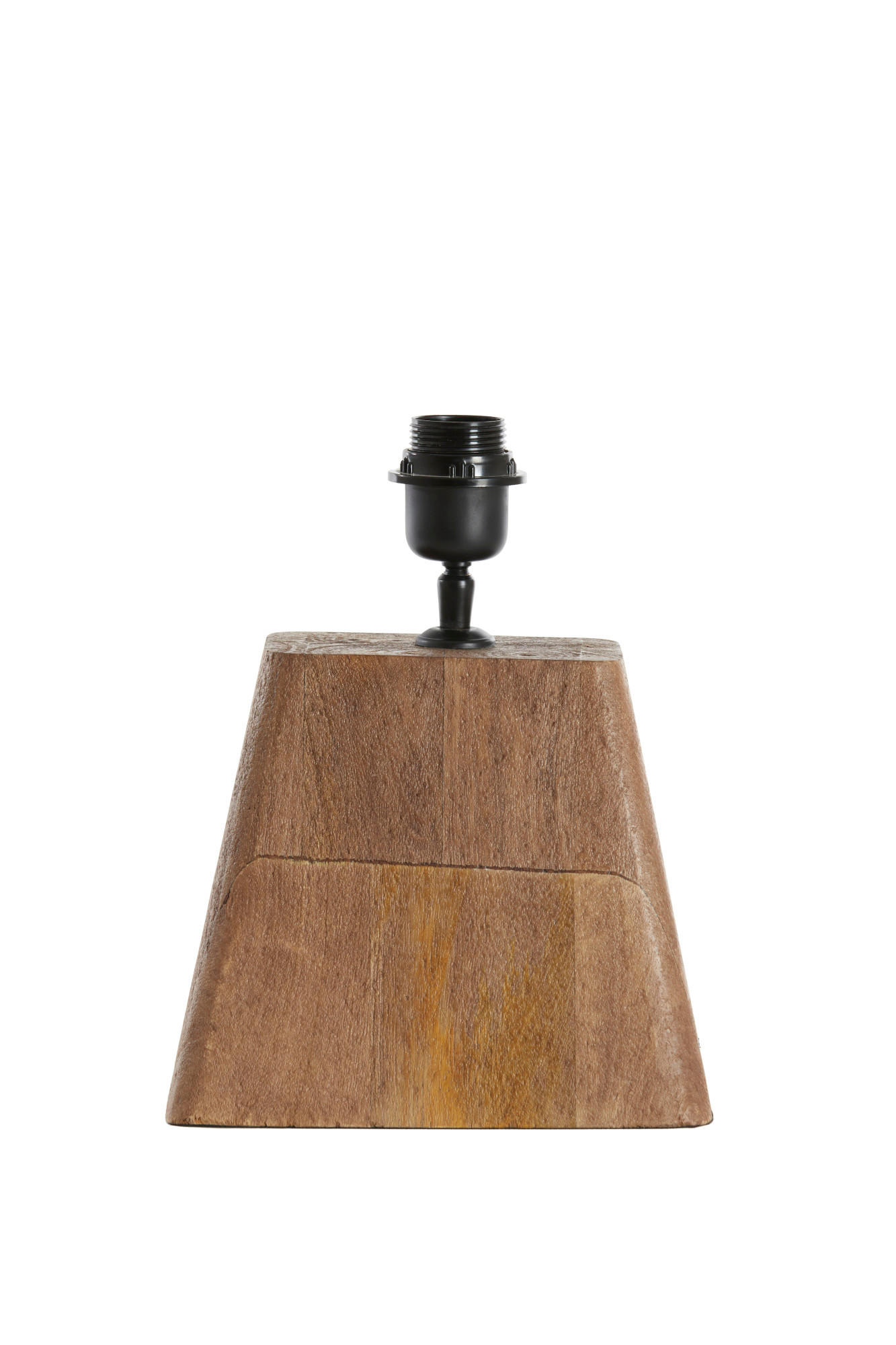 LAMPENFUSS Kardan Braun 22/15/19 cm - Braun, Holz (22/15/19cm) - Light & Living