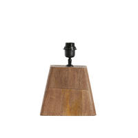 LAMPENFUSS Kardan Braun 22/15/19 cm - Braun, Holz (22/15/19cm) - Light & Living