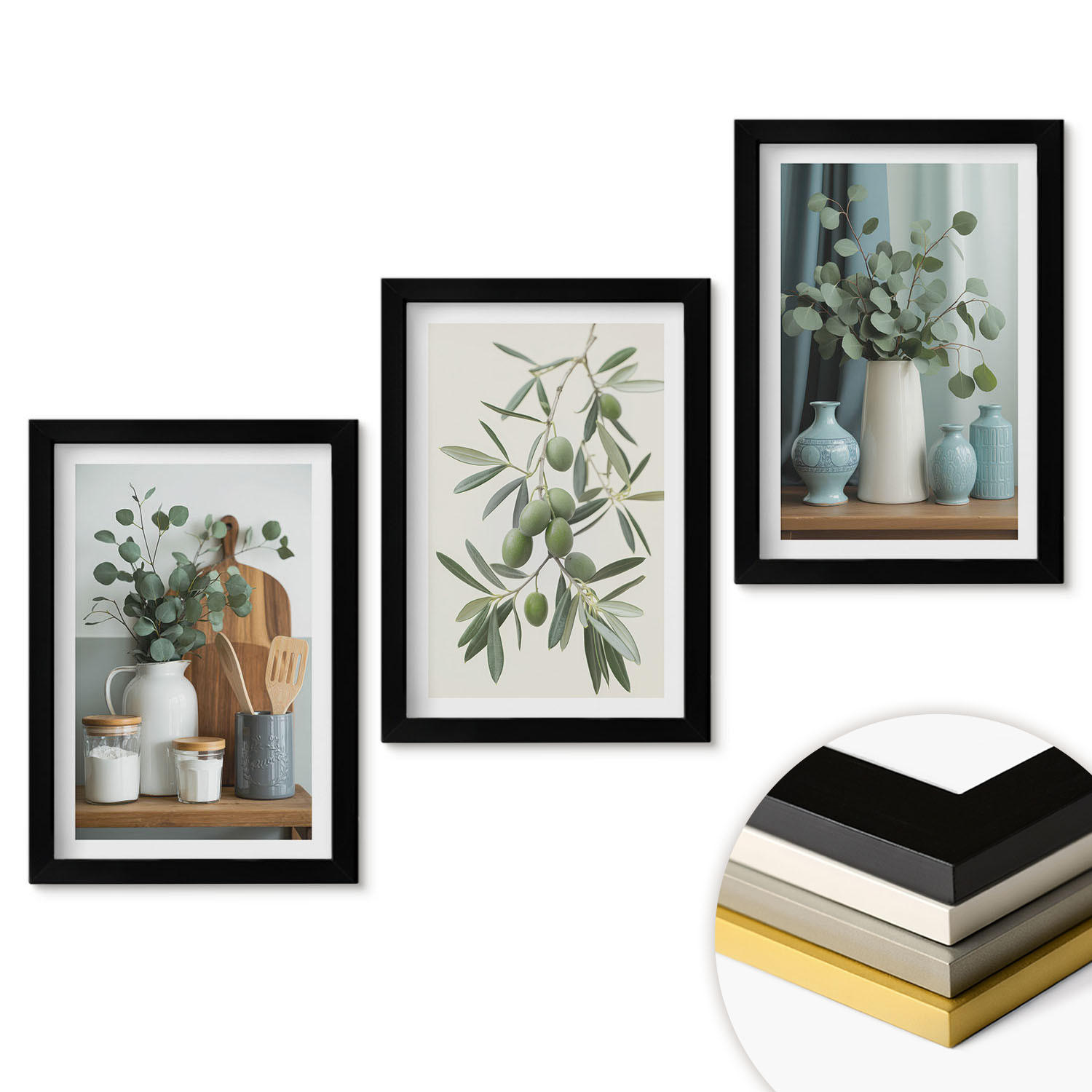 ArtPrintCave Wandbilder Schwarz 20x30 cm