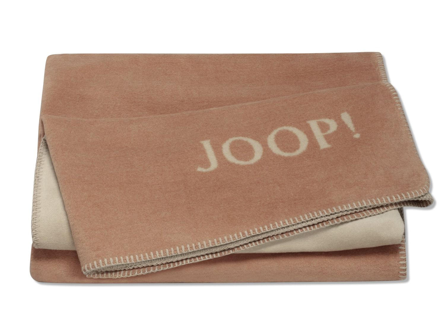 WOHNDECKE Uni-Doubleface Kupfer-Sand 150 x 200cm - Kupferfarben, Textil (150/200cm) - Joop!