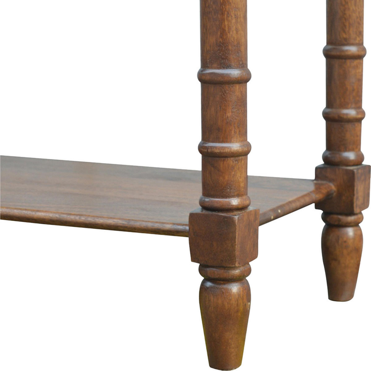 PŘEDSÍŇOVÝ KONZOLOVÝ STOLEK se 4 zásuvkami - hnědá, dřevo (150/40/90cm) - Artisan Furniture