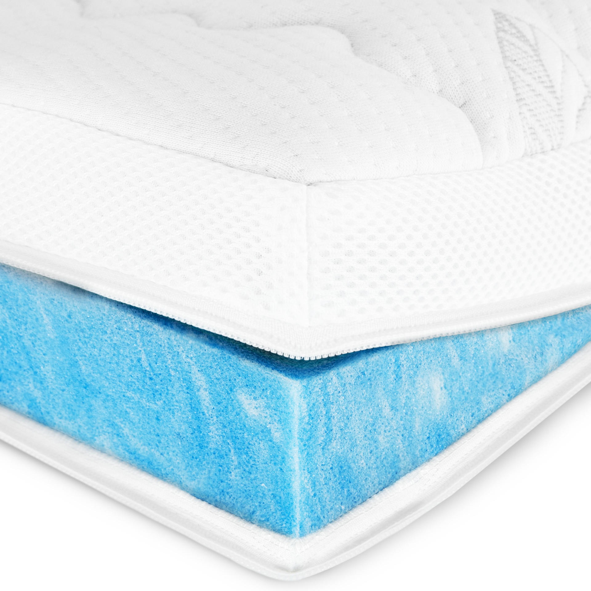 HYPERSOFT TOPPER 120/190 cm - 6cm Höhe & Tencel Bezug - Weiß, Textil (120/190cm) - AM Qualitätsmatratzen