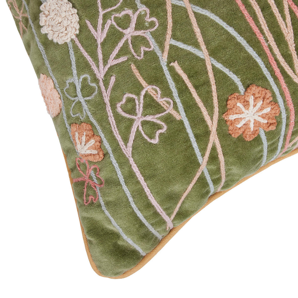 KISSEN Bohemian - Grün, Textil (50/50cm) - Butlers