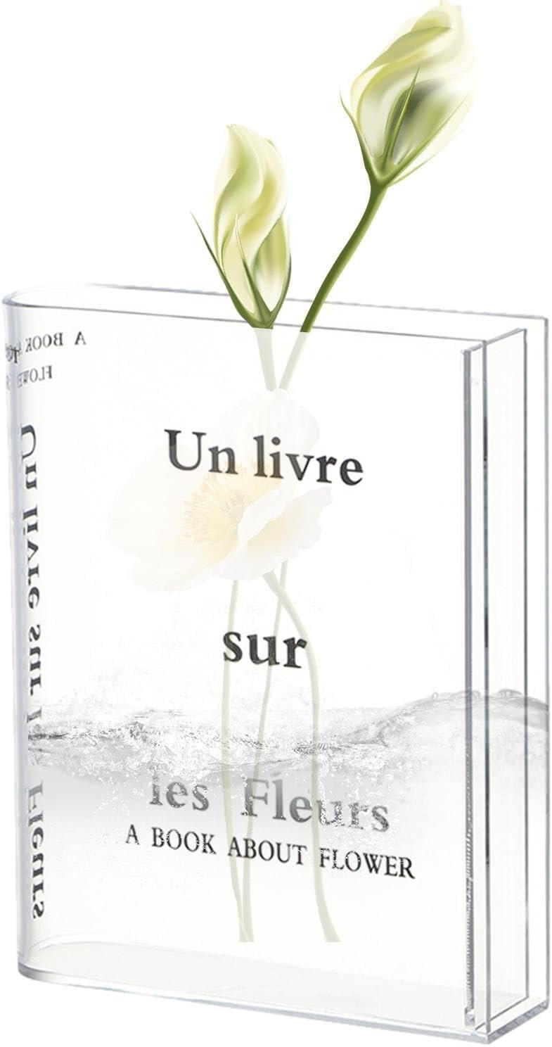 VASE 19 x 15 x 4 cm Acryl - Transparent, Kunststoff (4cm) - LIBRATON