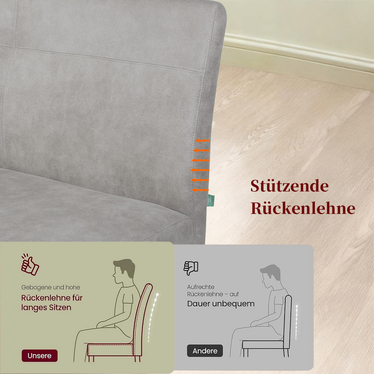 SITZBANK JOYCE - Grau, Metall (160/91/66cm) - DUBI Möbel