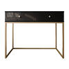 KONSOLENTISCH Esipix - Goldfarben/Schwarz, Holzwerkstoff/Metall (40/100/80cm) - MIRJAN24