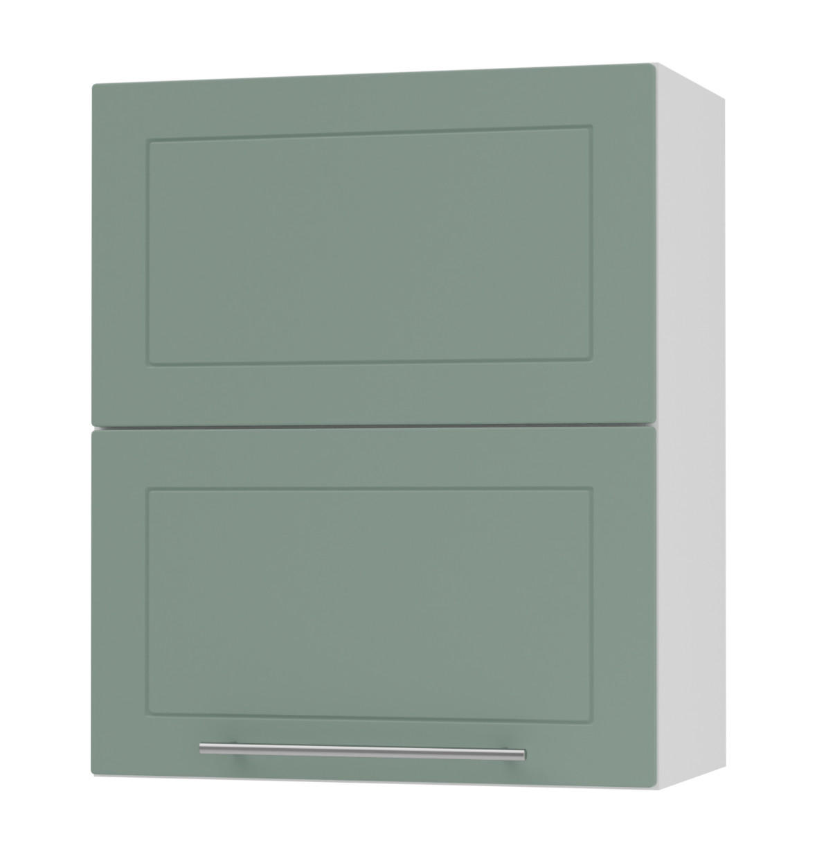 KÜCHENHÄNGESCHRANK Kvantum W8B/60 Mint Matt / Weiß Matt 60 / 32,5 / 72cm - Weiß/Mintgrün, Holz/Holzwerkstoff (60/72/32.5cm) - Feldmann-Wohnen