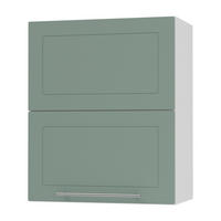 KÜCHENHÄNGESCHRANK Kvantum W8B/60 Mint Matt / Weiß Matt 60 / 32,5 / 72cm - Weiß/Mintgrün, Holz/Holzwerkstoff (60/72/32.5cm) - Feldmann-Wohnen