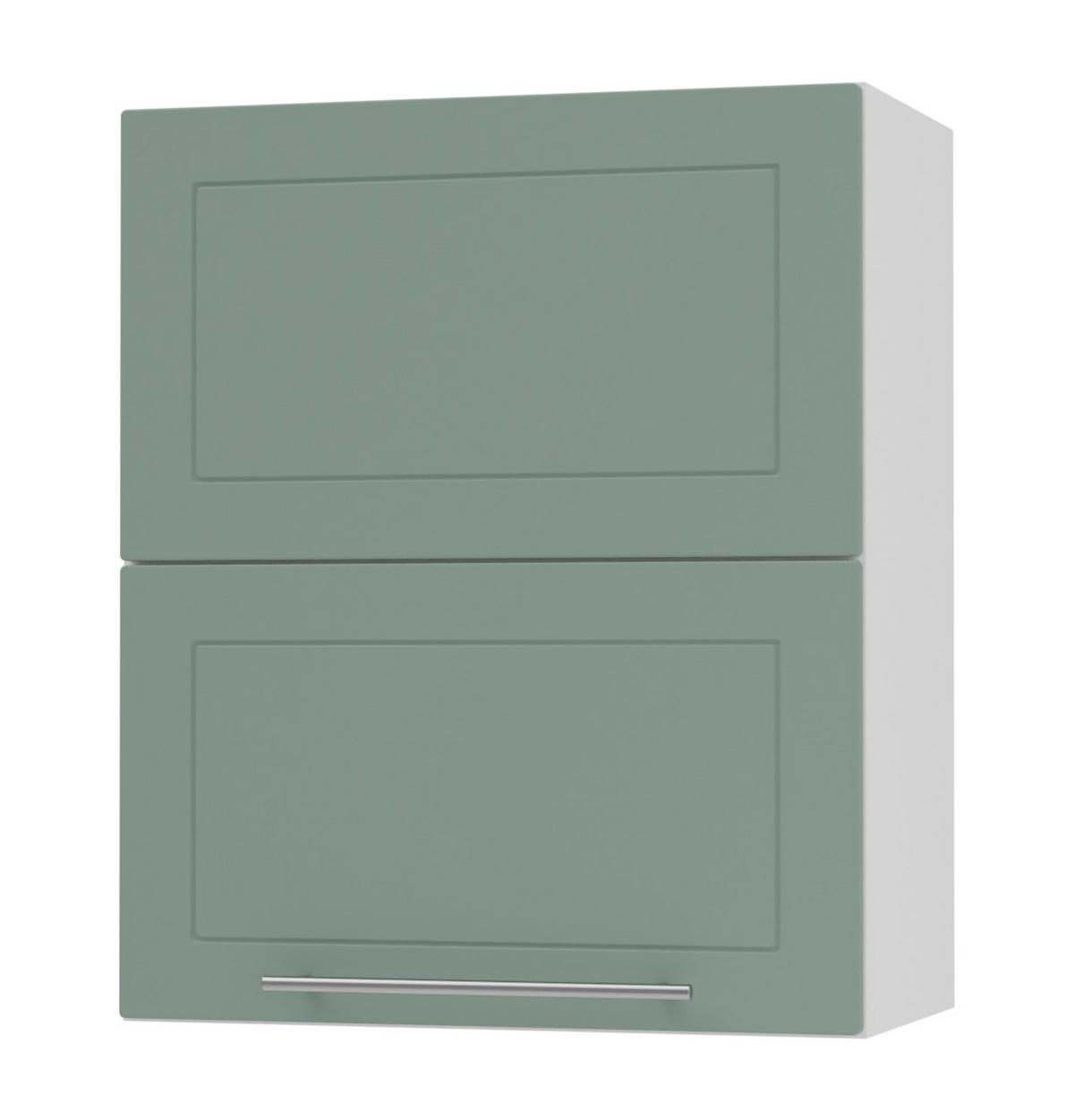 KÜCHENHÄNGESCHRANK Kvantum W8B/60 Mint Matt / Weiß Matt 60 / 32,5 / 72cm - Weiß/Mintgrün, Holz/Holzwerkstoff (60/72/32.5cm) - Feldmann-Wohnen