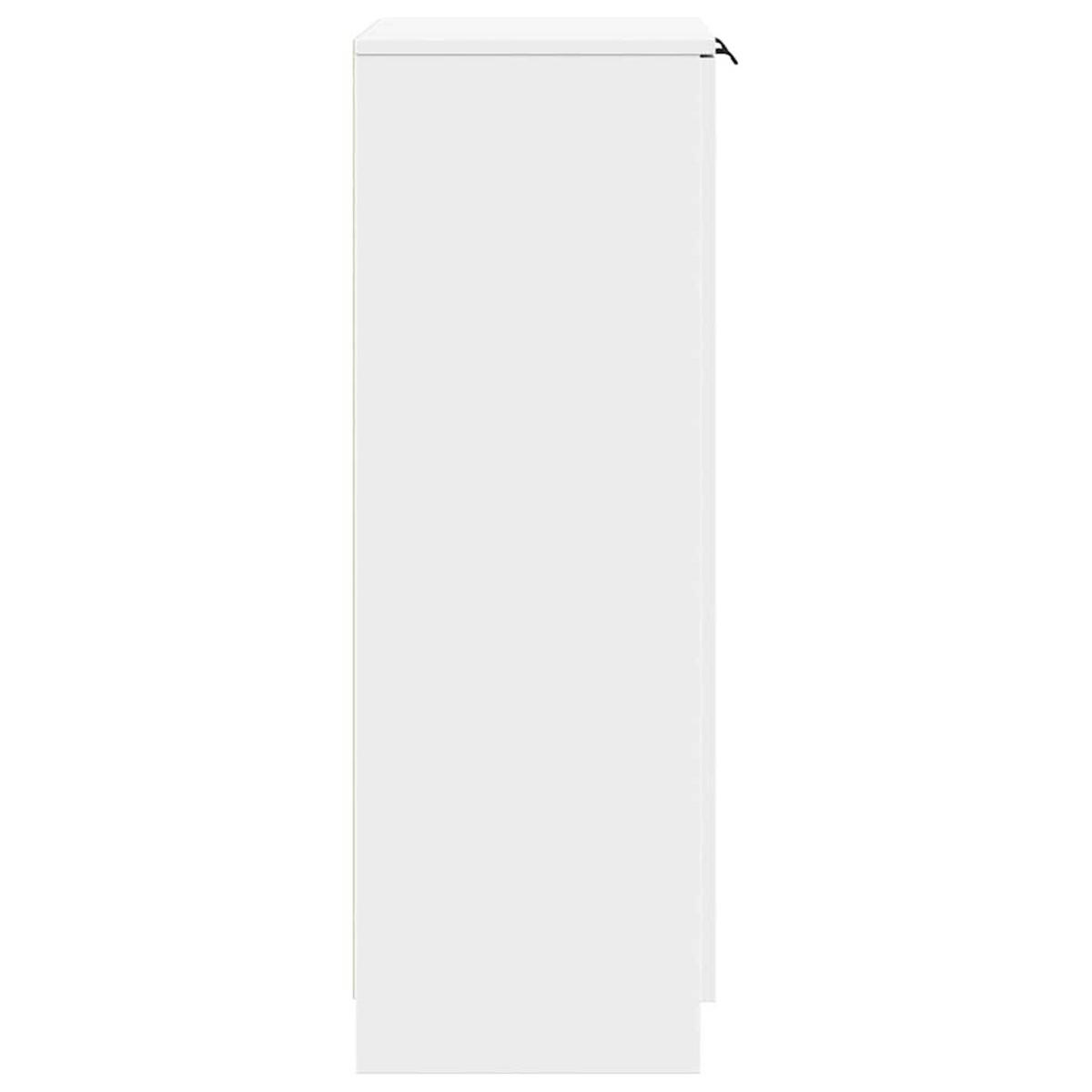 SCHUHSCHRANK Weiss 59/35/100,5 Cm Holzwerkstoff - Weiß, Holzwerkstoff (35/100.5/59cm) - vidaXL