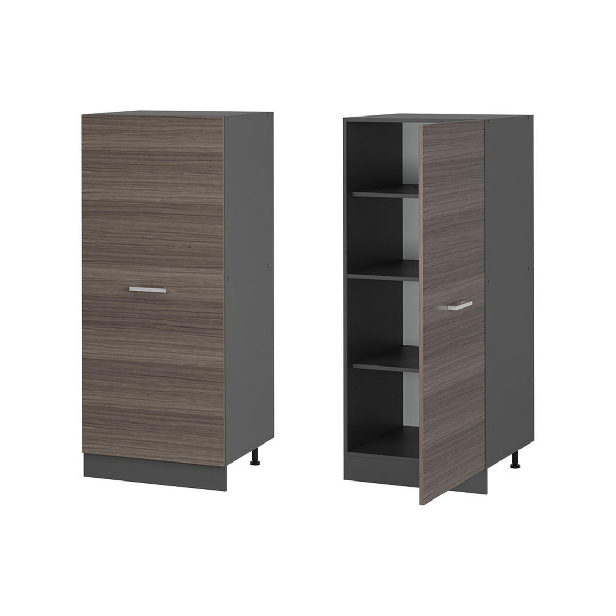 Anthrazit/Grau, Holzwerkstoff (60/143/57cm) - Vicco