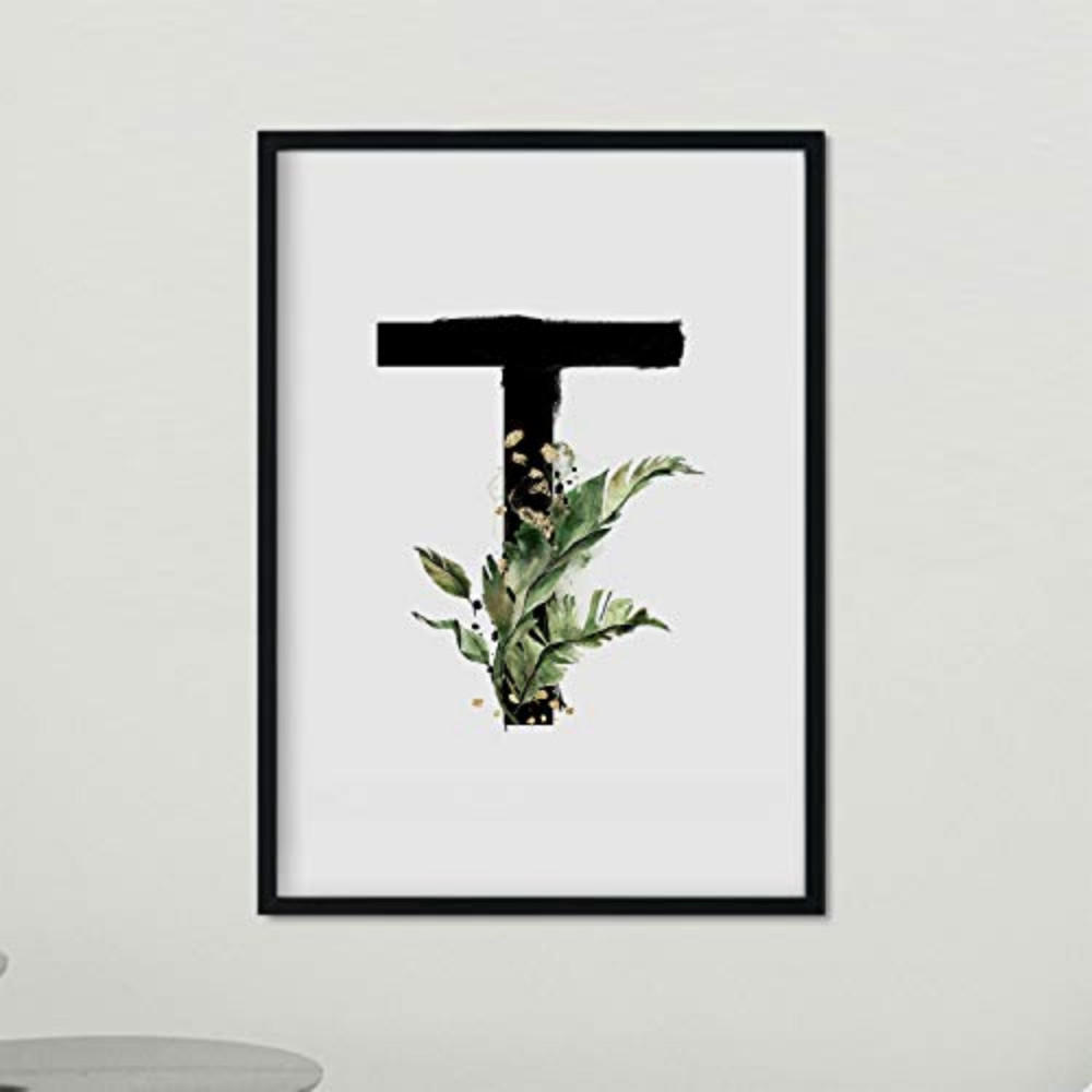 POSTER Buchstaben T A4 Rahmenlos - Klar, Papier (29.7/5/21cm) - Nacnic