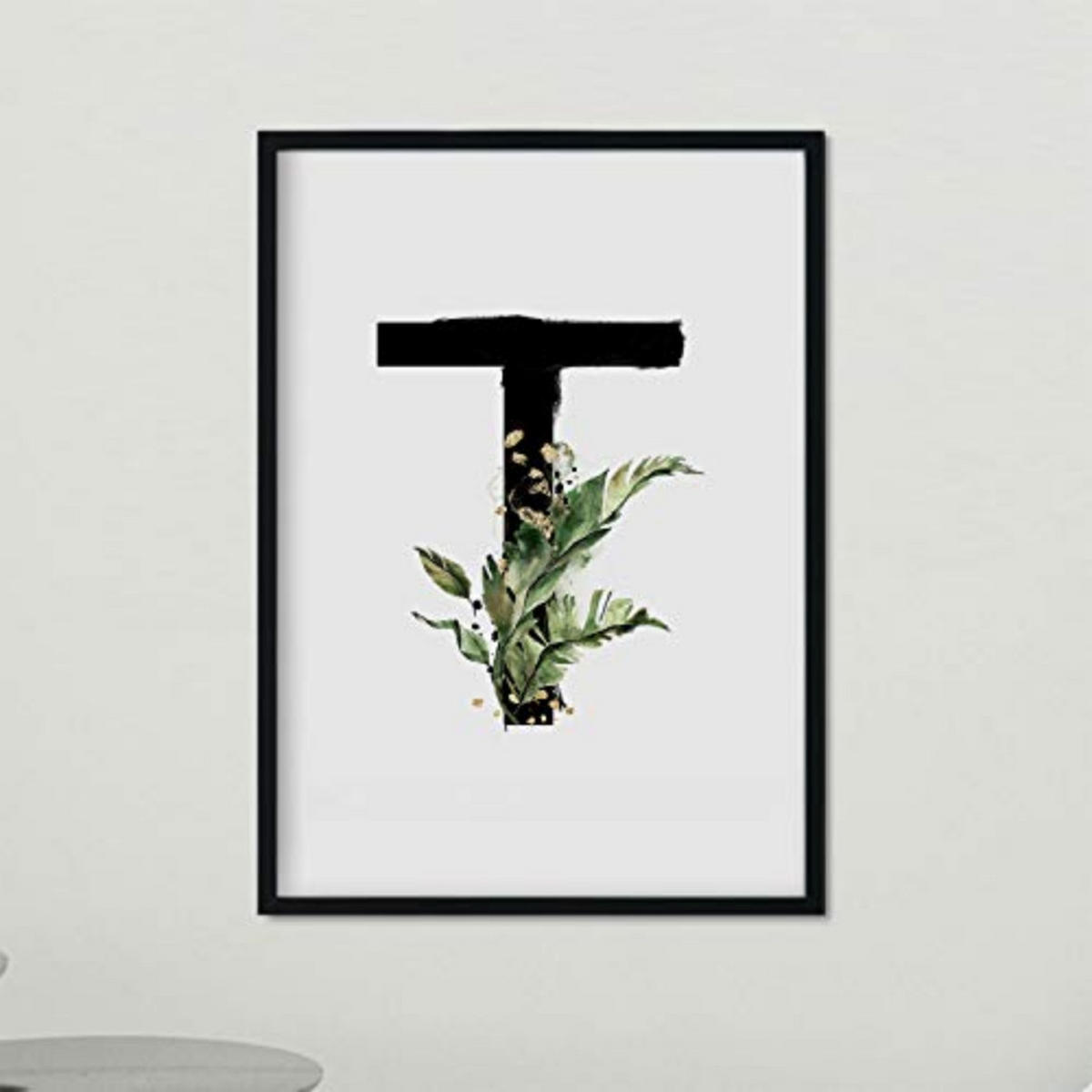 POSTER Buchstaben T A4 Rahmenlos - Klar, Papier (29.7/5/21cm) - Nacnic