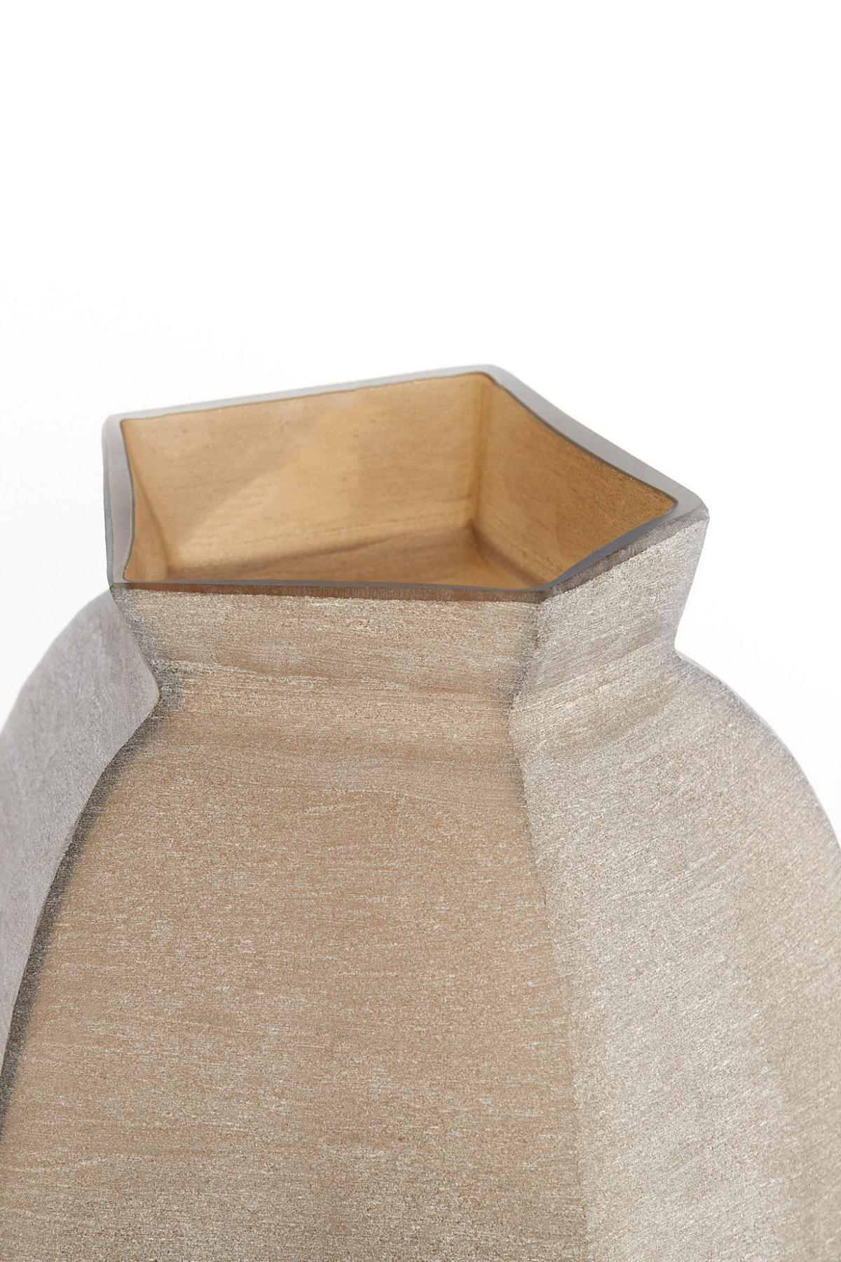 VASE Veliko Braun Ø28/40 cm - Dunkelbraun, Glas (40cm) - Light & Living