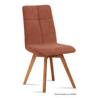 ESSZIMMERSTUHL (6er-Set) Dimut 47x92x60 Eiche geölt/Cognac - Cognac/Eichefarben, Kunststoff (60/92/47cm) - 58aufmkessel