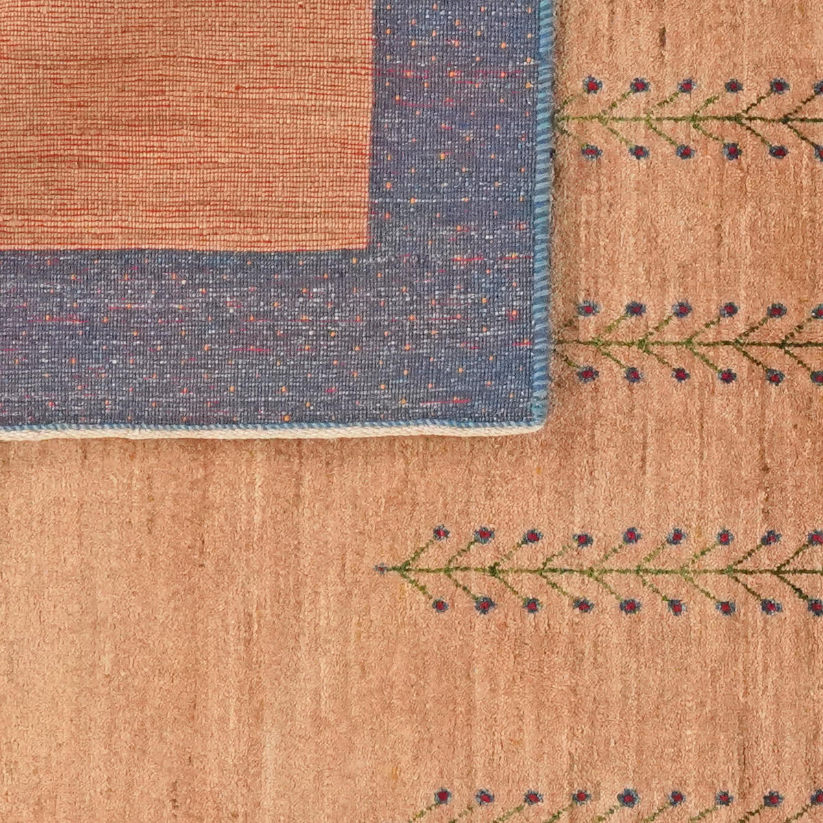 GABBEH-TEPPICH handgeknüpft Rizbaf Braun 190/131 cm Schurwolle - Braun, Textil (131/190cm) - Looma