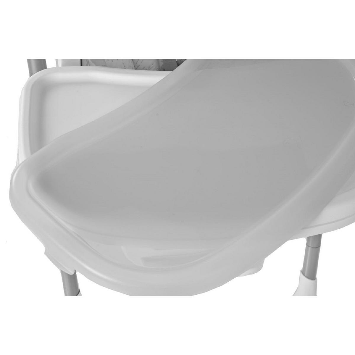 HOCHSTUHL Bueno faltbar grau mehrfach verstellbar Doppeltablett Räder Gurt - Grau, Metall (55/106/74cm) - Moni