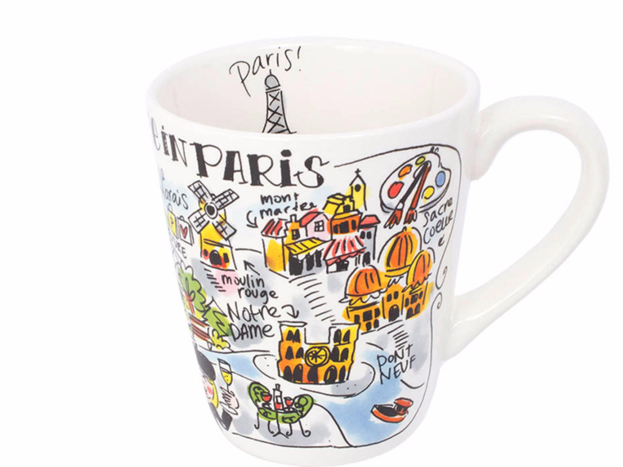 BECHER Paris in Bunt - 350 ml - Multicolor, Keramik (0.35L) - Blond Amsterdam